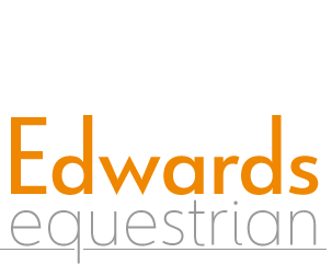 jumping horse with words Edwards Equestrian